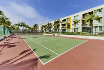Tennis Court at Marina Harbor, California