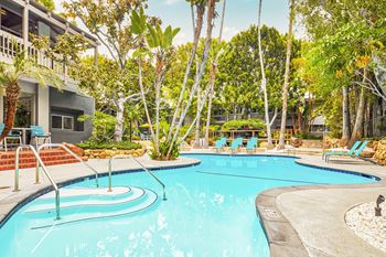 the swimming pool at the resort  at Rancho Los Feliz, California, 90039