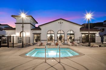 Night View Of Pool at The Villas at Anacapa Canyon, Camarillo, 93012