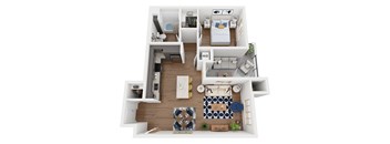 Lily  A1 Floor Plan at The Villas at Anacapa Canyon, California