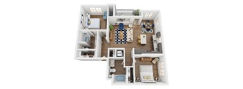 Mariposa B3 Floor Plan at The Villas at Anacapa Canyon, Camarillo, CA