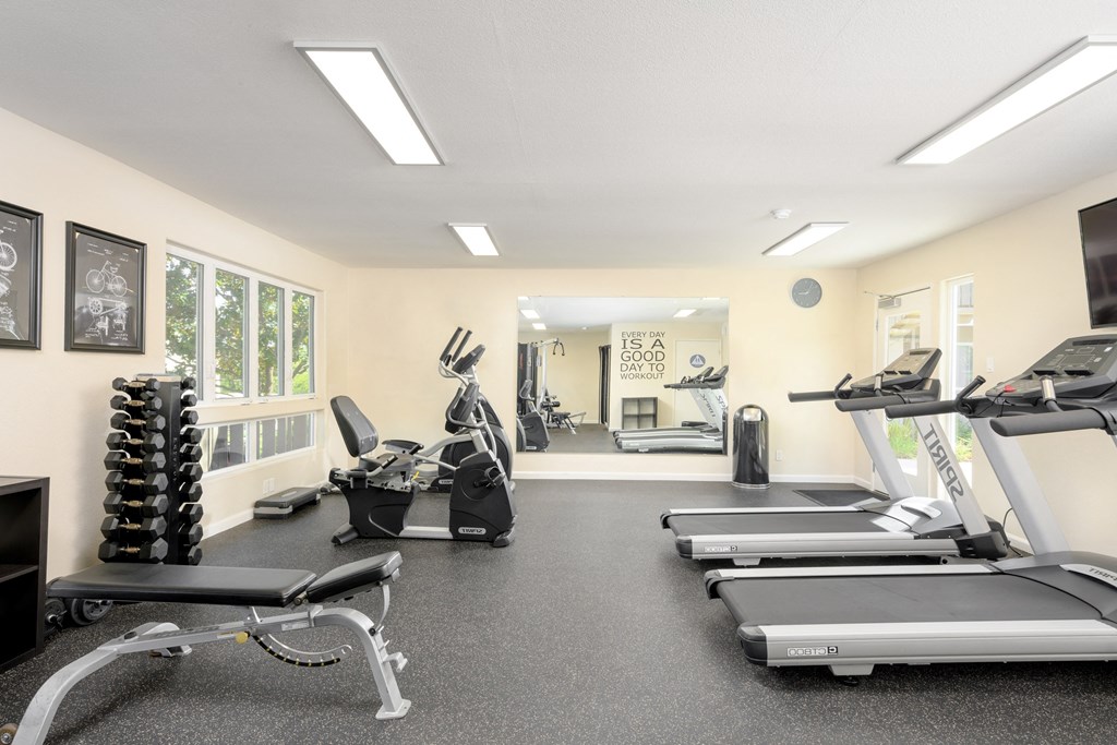 Fitness center  at Pleasanton Heights, California