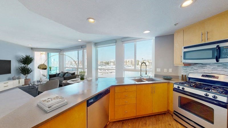 Kitchen in One-Bedroom at Esprit