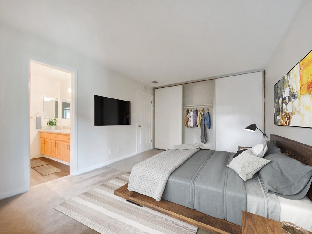 Bedroom at Pleasanton Glen Apartment Homes