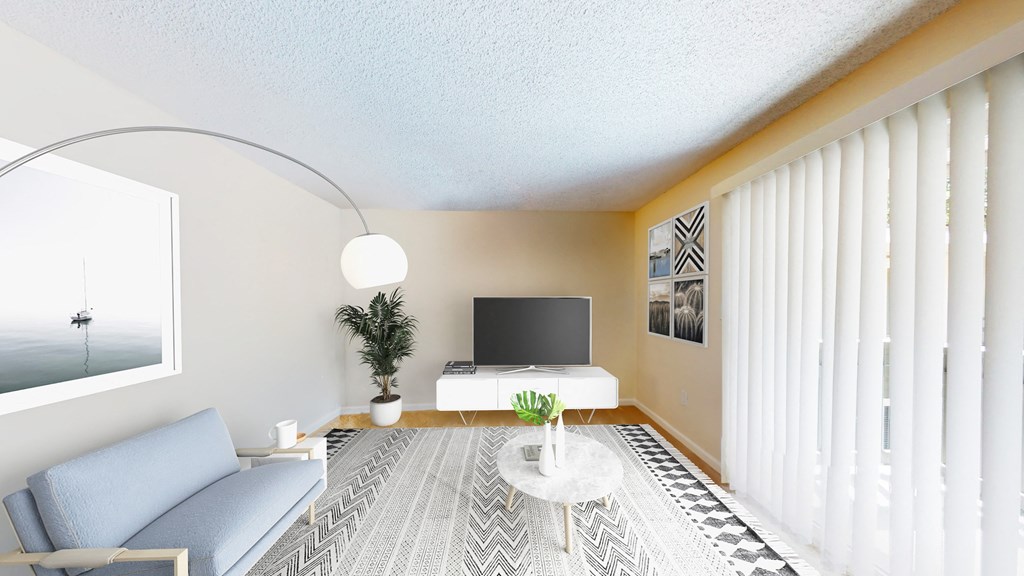 Living room at Pleasanton Glen Apartment Homes