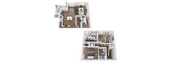 Poppy BH TH Floor Plan at The Villas at Anacapa Canyon, California