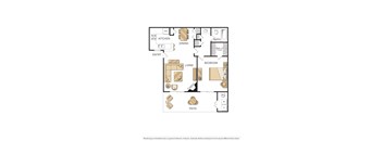 Sendero One Bedroom Floor Plan