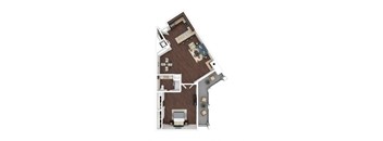 A4 Floor Plan  at Marina Harbor, Marina del Rey, CA