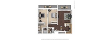 a 1 bedroom floor plan with a bathroom and a balcony