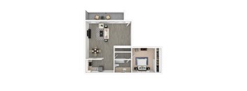One-Bed Floor Plan