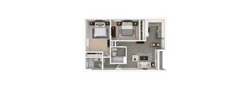 Two-Bed Floor Plan