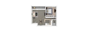 One-Bed Floor Plan
