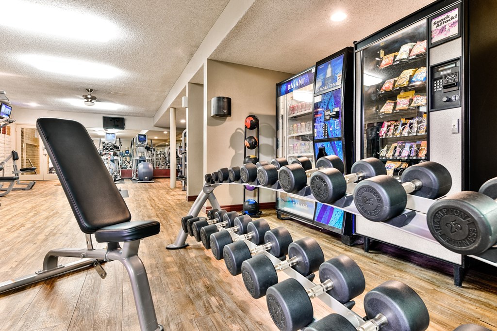 24-hour fitness center at Mediterranean Village Apartment Homes