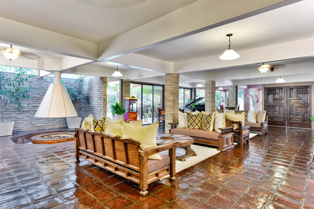 Resident lounge at Mediterranean Village Apartment Homes