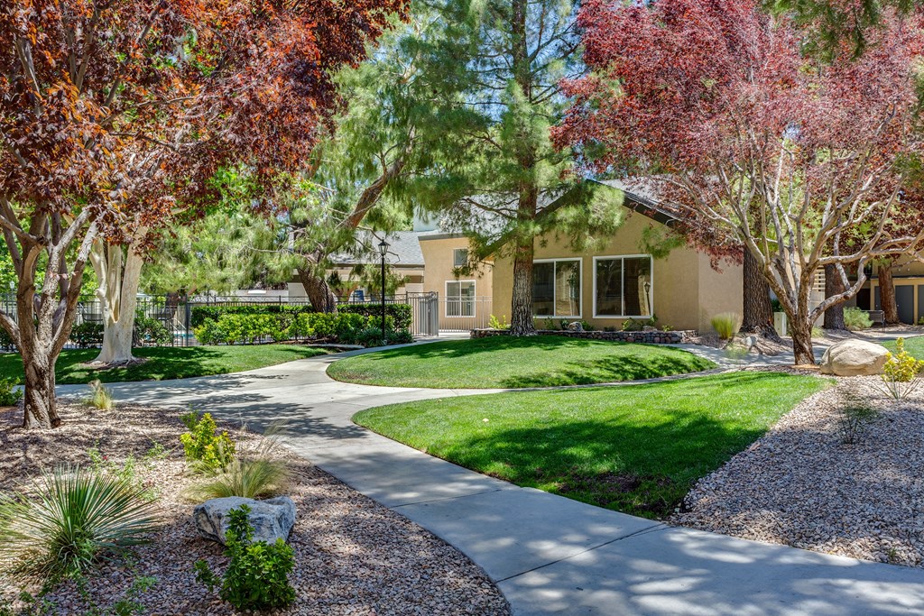 A house with a garden in front of it at Mountain Vista, Victorville, CA