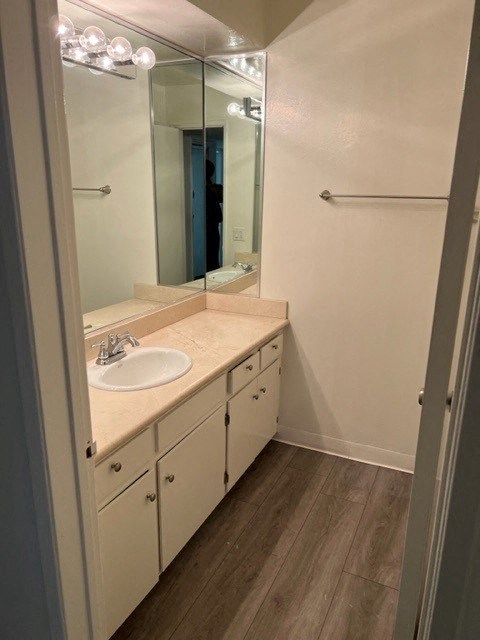 Bathroom with Hardwood Floors