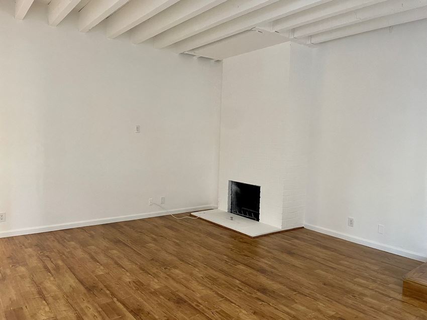 Living Room with Hardwood Floors and Fireplace - Photo Gallery