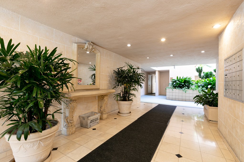 Apartment Building in Santa Monica Lobby