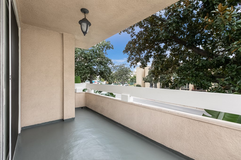 Patio Overlooking Street