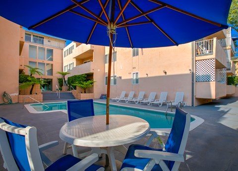 Apartment Building in Los Angeles Pool