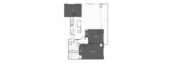 Floorplan for 2 bedroom 2 bath