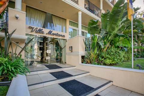 Apartment Building in Los Angeles Entrance