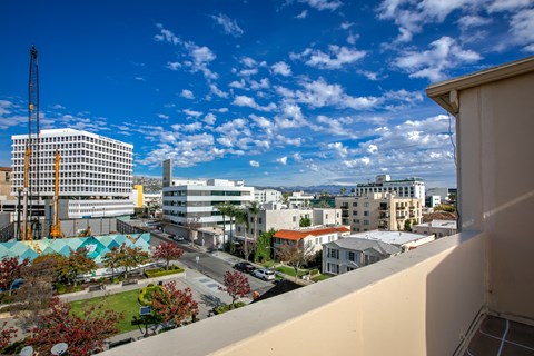 View From Apartment Building in Beverly Hills