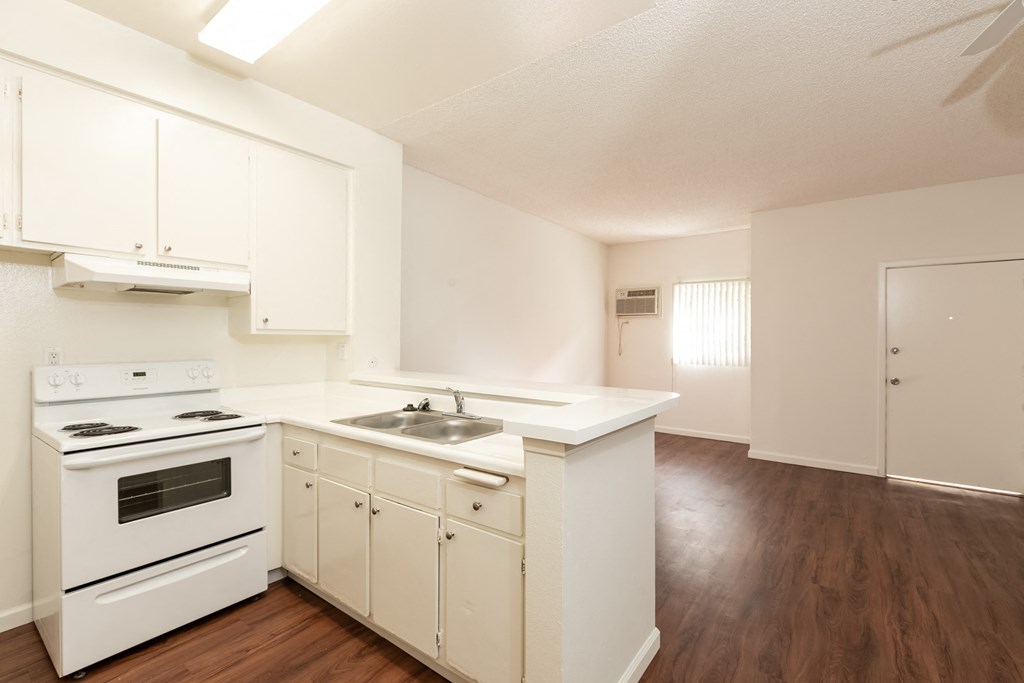 Kitchen with White Appliances and White Cabinets