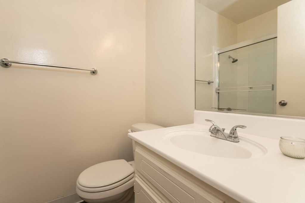 Bathroom with White Cabinets