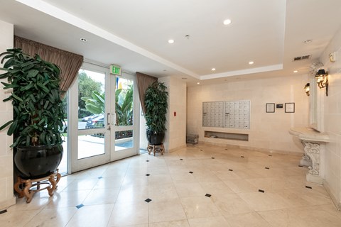 Apartment Building in Los Angeles Lobby