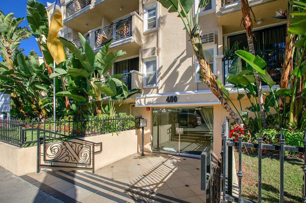 Apartment Building in Los Angeles Entrance