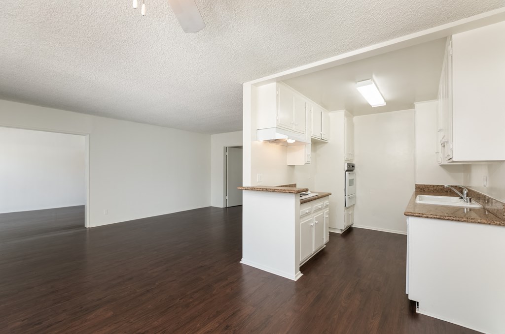 Kitchen with White Appliances and White Cabinets