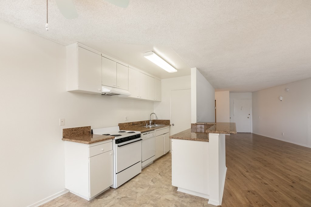 Kitchen with White Appliances and White Cabinets