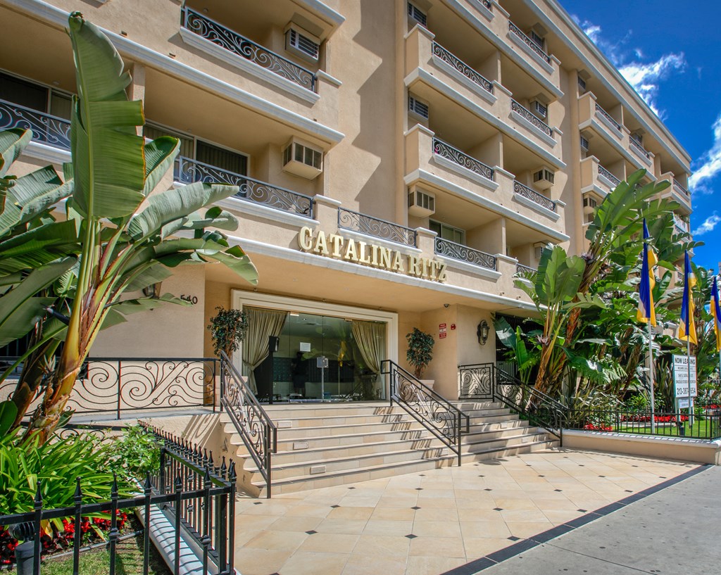 Apartment Building in Los Angeles Entrance