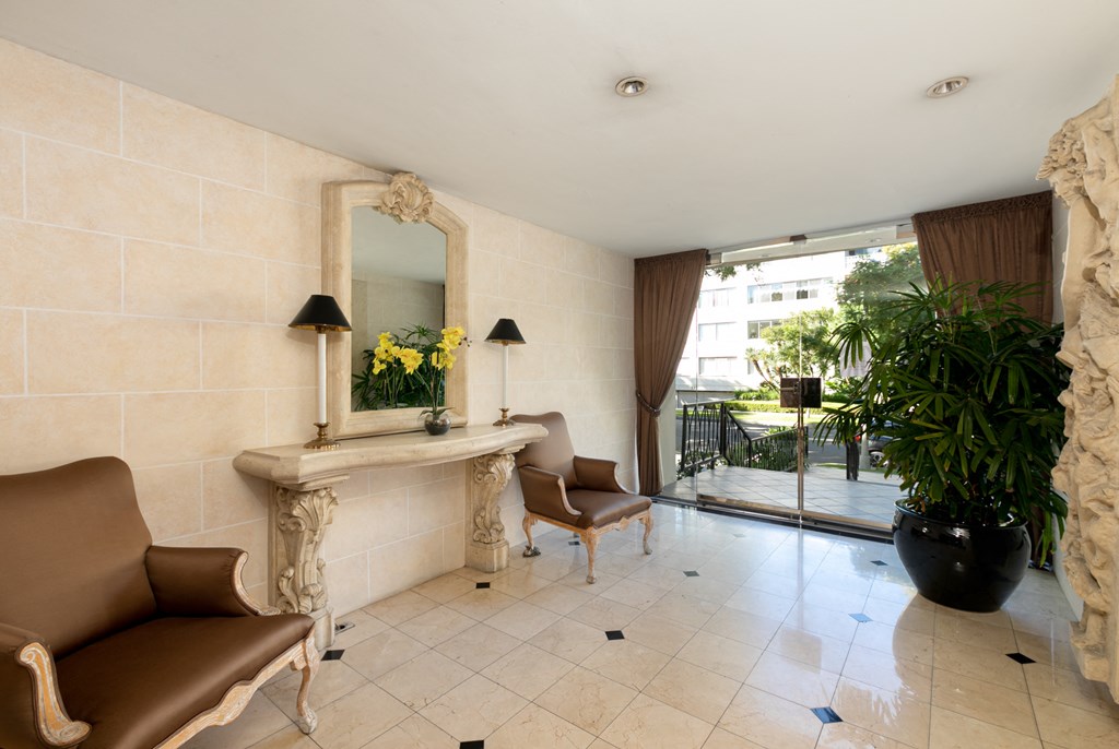 Apartment Building in Beverly Hills Lobby