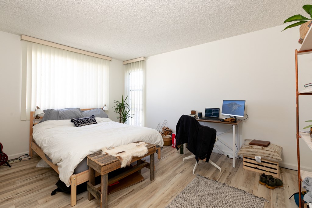 Bedroom with Hardwood Floors