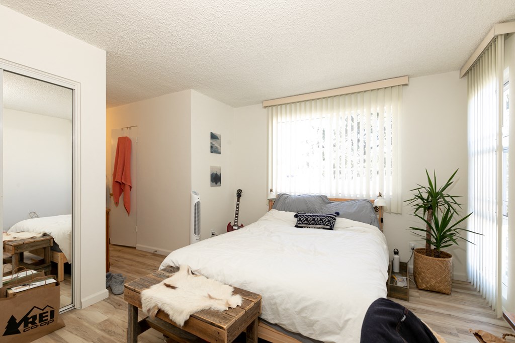 Bedroom with Hardwood Floors