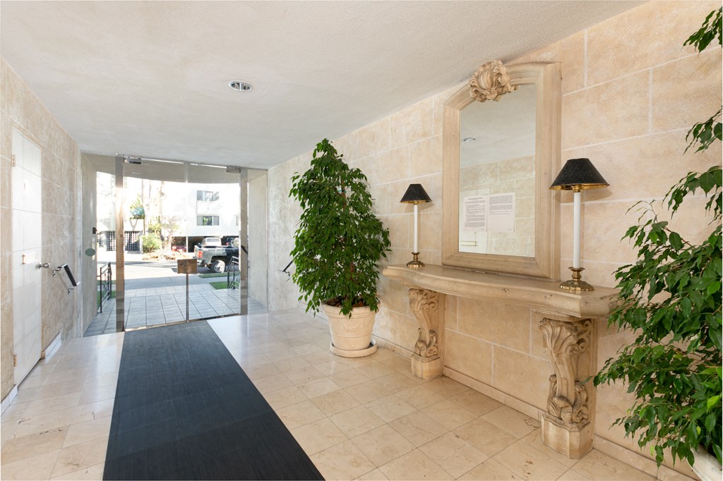 Apartment Building in Santa Monica Lobby