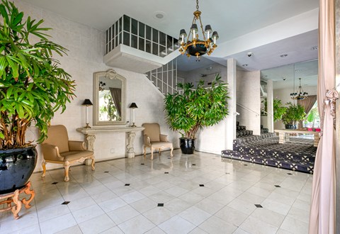 Apartment Building in Los Angeles Lobby