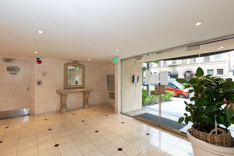 Apartment Building in Los Angeles Lobby