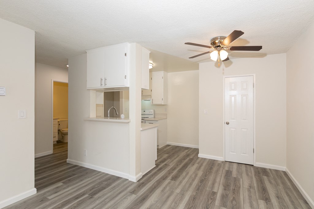 Entryway/Kitchen with Hardwood Floors