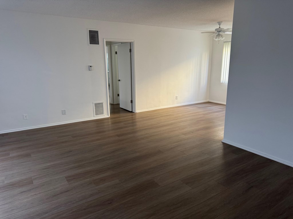 Living room with wooden flooring