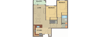 2BD, 1BTH A