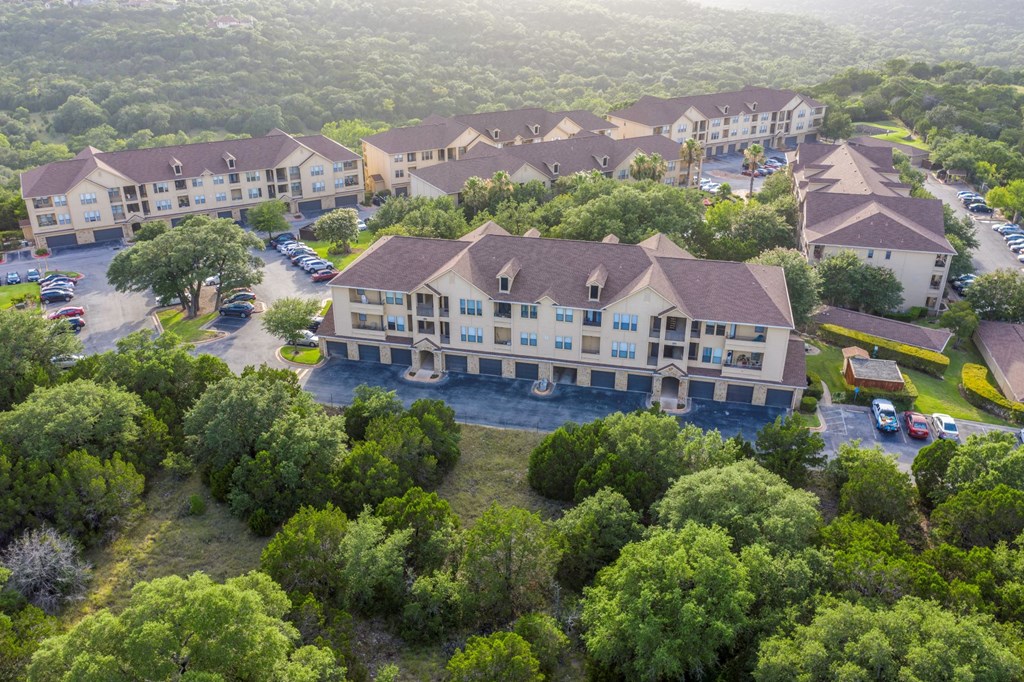 arial view of the club at rolling hills condominiums at The Verandah, Texas, 78726