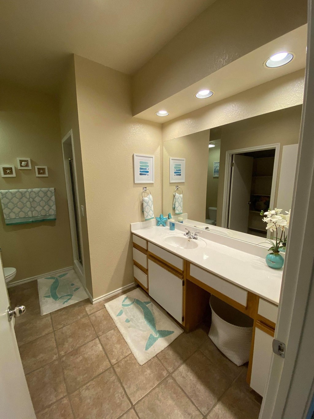 Luxurious Bathroom at Waters Edge Apartment Homes, Texas