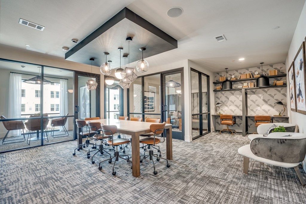clubhouse with table and chairs at Aurora Watson Branch, Mansfield, TX