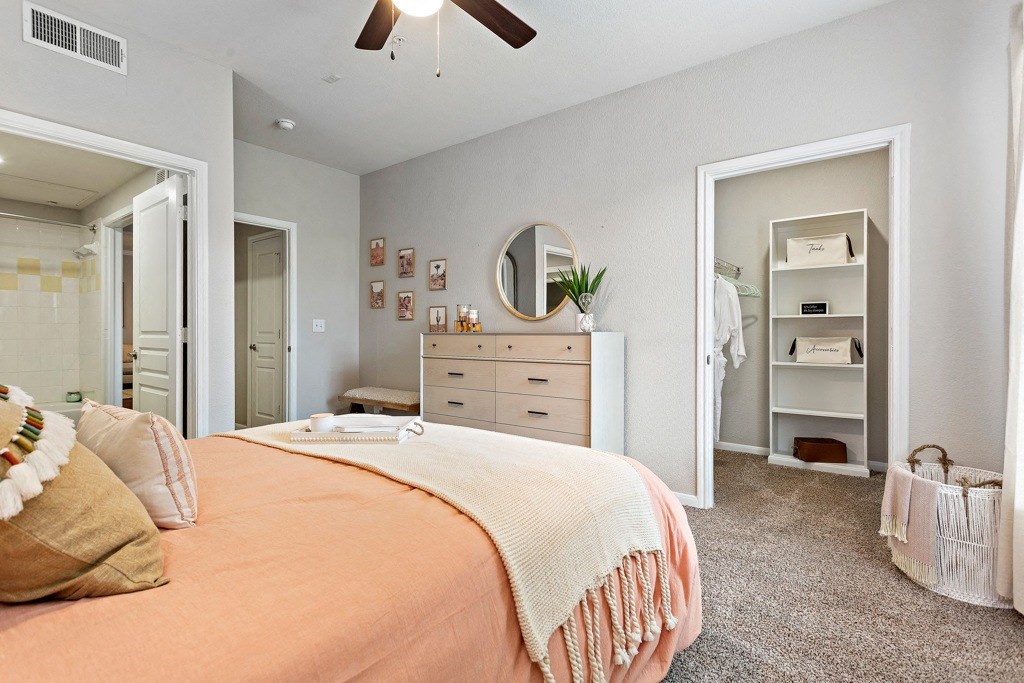 Large bedrooms with lots of natural light! at The Fairways at Star Ranch, Hutto
