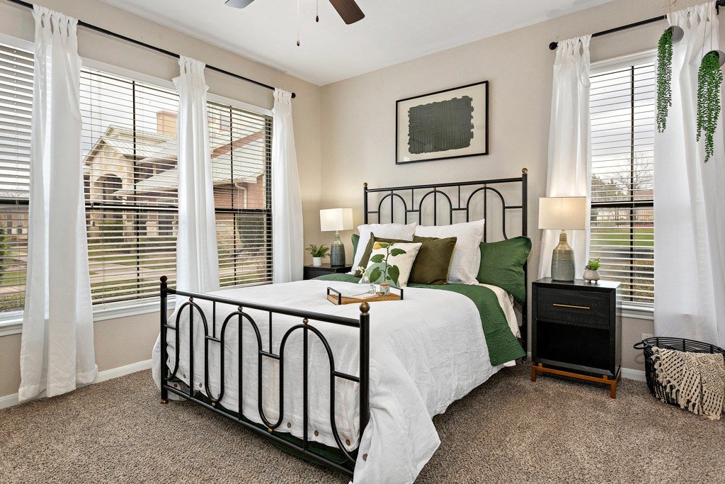 Large bedrooms with lots of natural light! at The Fairways at Star Ranch, Hutto