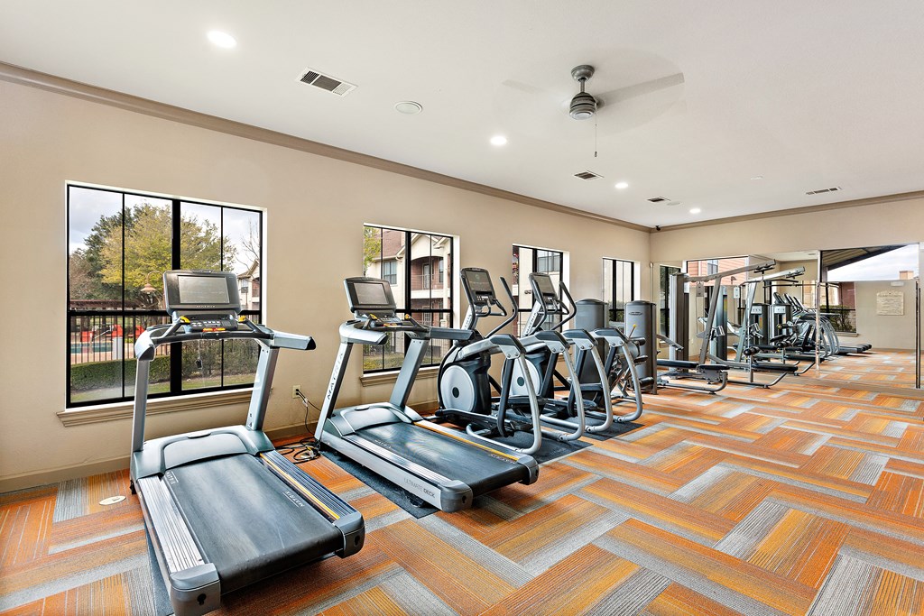 Get fit with plenty of equipment in the 24 hour fitness studio! at The Fairways at Star Ranch, Texas, 78634