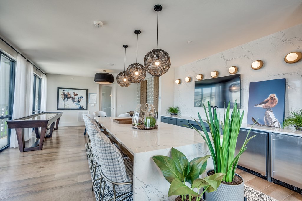 a view of the kitchen and dining area from the living room at Aurora Watson Branch, Mansfield